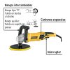 PULA-7P+CR1 Pulidora rotativa 7", 1200W, con accesorios, PRETUL 28151