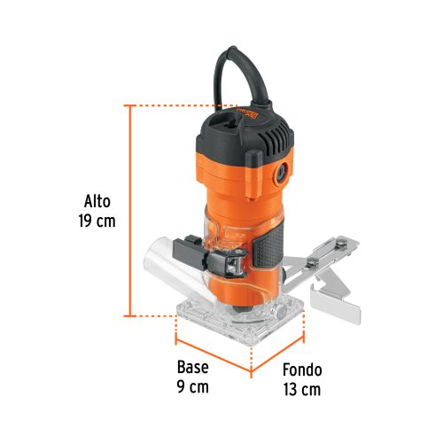 Router compacto 600W, 3/4 HP, TRUPER PRO 102379