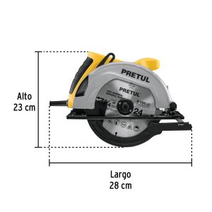 SICI-7-1-4P+FC2 Sierra circular 7-1/4", 1200W, PRETUL 27098