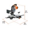 SINCO-10-3+FC2 Sierra de inglete 10", 1900W compuesta, TRUPER 103236