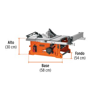 SME-10S+FC2 Sierra de mesa 10", 2-1/2 HP (1900 W), TRUPER 103741