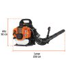 Sopladora con motor de 53cc a gasolina, tipo mochila, TRUPER 102970