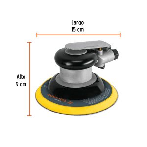 Lijadora orbital neumática industrial 6", TRUPER