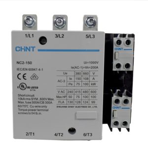 CONTACTOR 150A AC3 220VAC UL 1NA+1NC