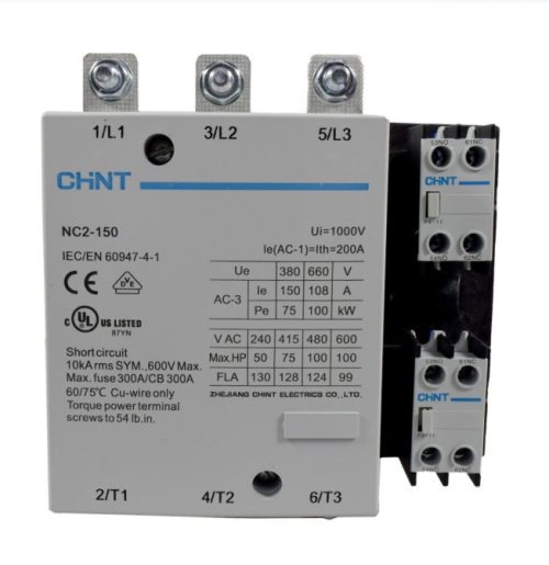 CONTACTOR 150A AC3 220VAC UL 1NA+1NC (2) CONTACTOR 150A AC3 220VAC UL 1NA+1NC