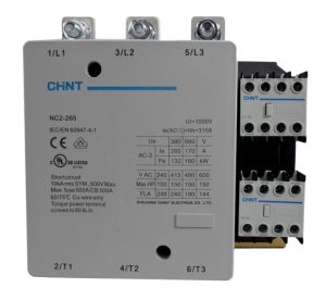 CONTACTOR 225A AC3 220VAC UL 2NA+2NC (2) CONTACTOR 225A AC3 220VAC UL 2NA+2NC