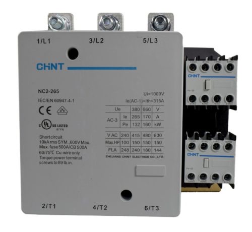 CONTACTOR 225A AC3 220VAC UL 2NA+2NC